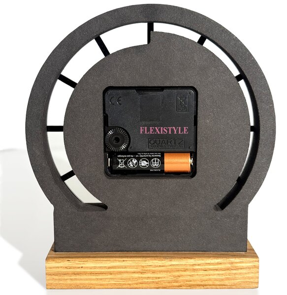 Dekorstudio Dekorstudio Drevené stolové hodiny Grey Oak