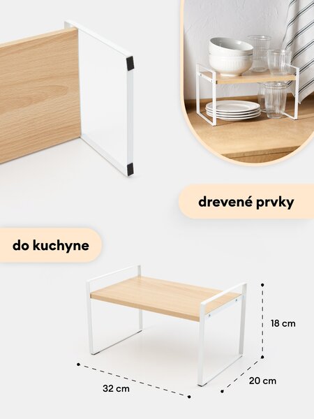 Sinsay - Polica do kuchynskej skrinky - béžová