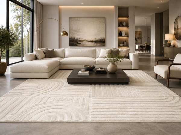 Ayyildiz, Kusový koberec Art 1121 Cream, 60x110, béžová, obývacia izba