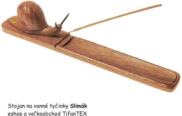 Stojan na vonné tyčinky Slimák (Vonná tyčinka do bytu Stojan so slimákom)