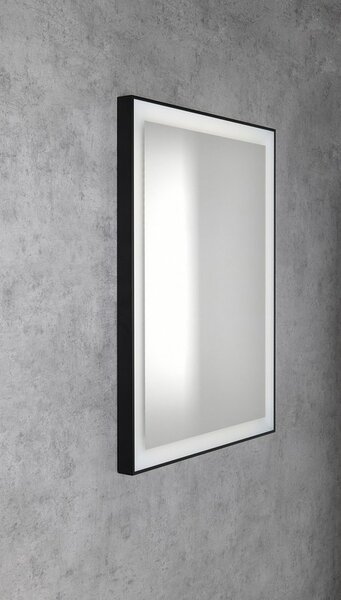 Sapho Sapho, GANO zrkadlo s LED osvetlením 60x80cm, čierna