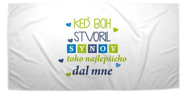 Sablio Uterák Keď Boh stvoril synov - 30x50 cm