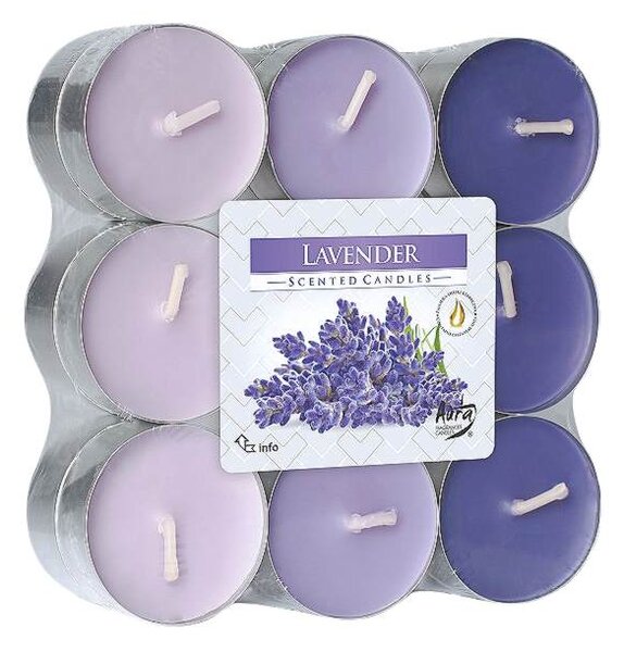 Vonné sviečky Lavender Bal.18ks (Levandulové sviečky 18ks v balení)