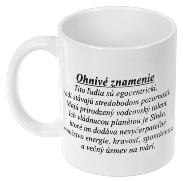 Znamenie Lev šálka (Hrnček s potlačou)