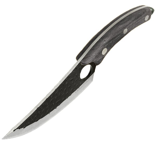 Vykosťovací nôž s puzdrom TFT čierny (Lovecký nôž do kuchyne celková dĺžka 27,6 cm - dĺžka čepele 14,6 cm)
