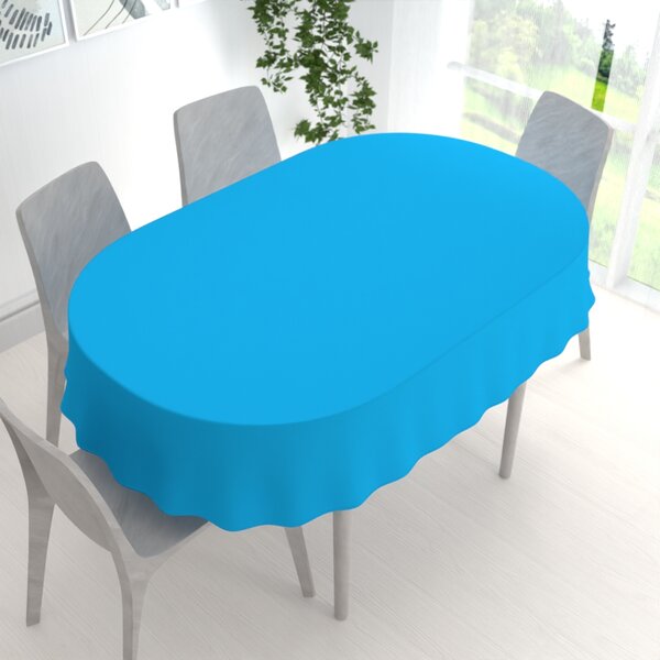Biante Dekoračný oválny obrus Rongo RG-073 Modrý 100x140 cm