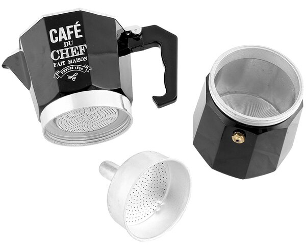 Moka kávovar hliníkový čierny (Moka kanvička "koťogo")
