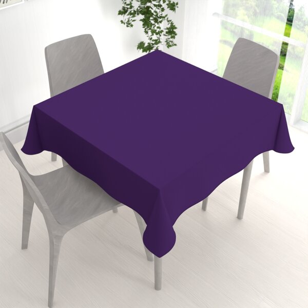 Biante Dekoračný štvorcový obrus Rongo RG-082 Tmavo fialový 90x90 cm