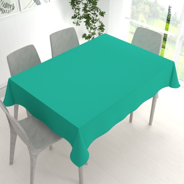 Biante Dekoračný obdĺžnikový obrus Rongo RG-091 Tyrkysovo zelený 50x100 cm