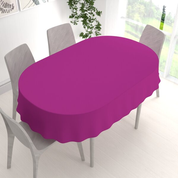 Biante Dekoračný oválny obrus Rongo RG-092 Purpurový 50x100 cm