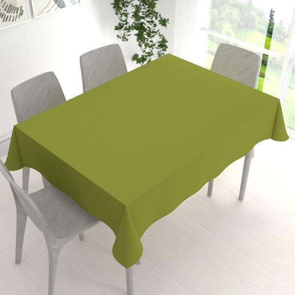 Biante Dekoračný obdĺžnikový obrus Rongo RG-095 Olivovo zelený 50x100 cm
