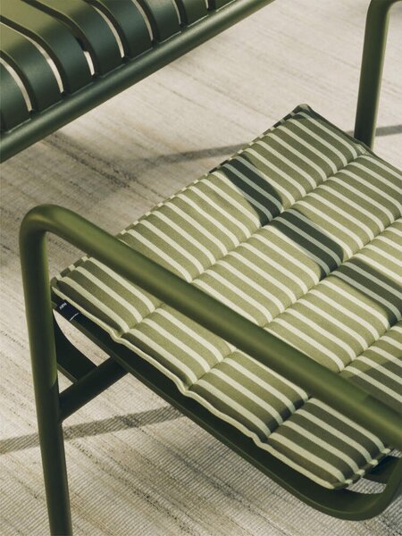 HAY Textilný podsedák Terrazza, olive bold stripe
