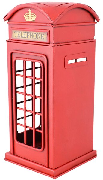 Pokladnička Telefónna búdka Telephone (Praktický darček a dekorácia)