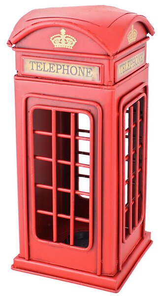 Pokladnička Telefónna búdka Telephone (Praktický darček a dekorácia)
