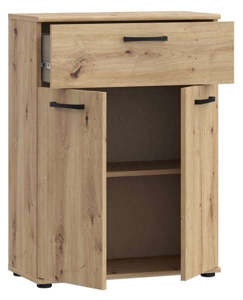 Komoda DUNANUEJ 1 so zásuvkou, dub artisan
