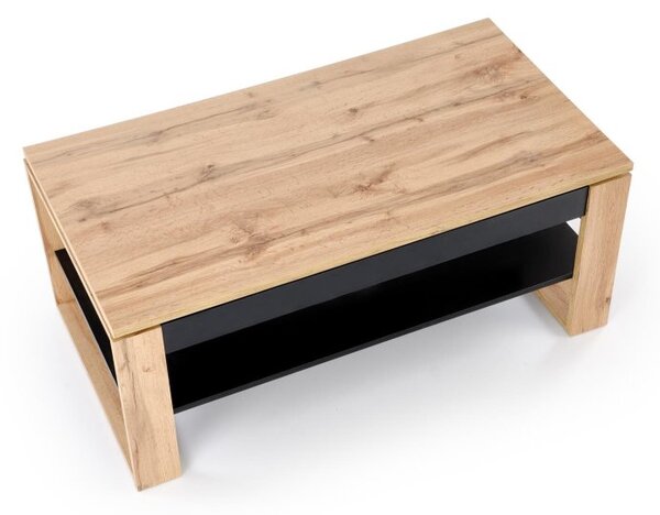 Halmar Konferenčný stolík BETTY so zdvíhacou doskou dub artisan/čierna
