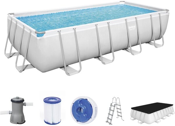 BESTWAY Power Steel Bazénový set 488 x 244 x 122 cm, kartušová filtrácia 56670