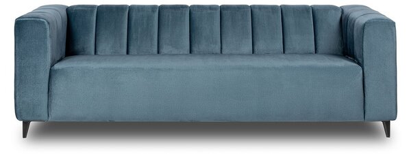 Modrá Zamatová pohovka Nature Elegance 232 × 86 × 75 cm THEV DESIGN