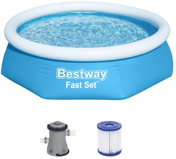 BESTWAY Fast Set Bazén 244 x 61 cm, kartušová filtrácia 57450
