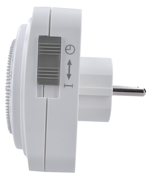 SOLIGHT Mechanický denný časový spínač 230V/16A, biely