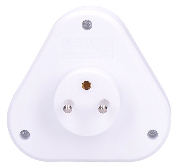 SOLIGHT Zásuvka rozbočovacia P94 3 x 230V/10A/IP20, biela