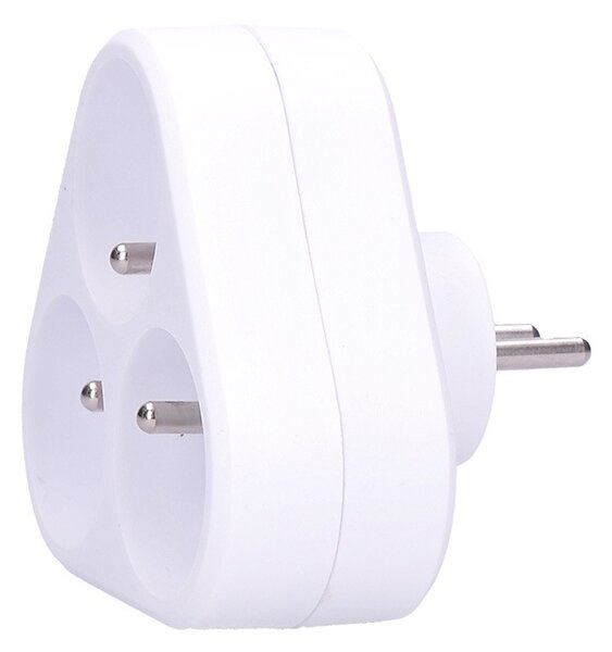 SOLIGHT Zásuvka rozbočovacia P94 3 x 230V/10A/IP20, biela