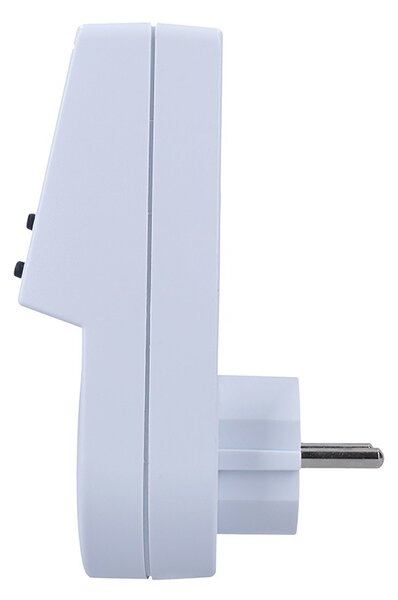 SOLIGHT Digitálny týždenný časový spínač 230V/16A, 1 zásuvka, biely