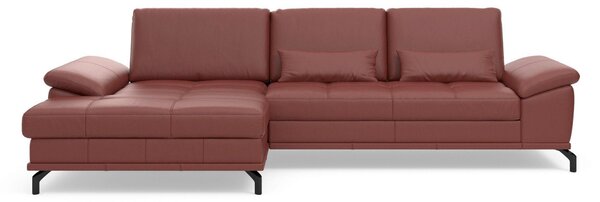 ROHOVÁ SEDAČKA, koža, červenohnedá Sit & More - Sedačky, Online Only
