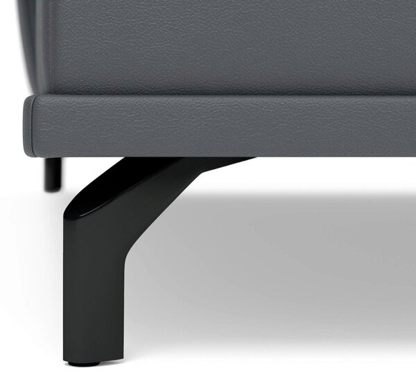 ROHOVÁ SEDAČKA, koža, čierna Sit & More - Sedačky, Online Only