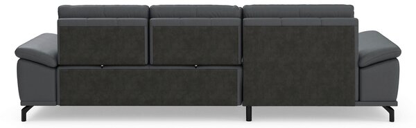 ROHOVÁ SEDAČKA, koža, čierna Sit & More - Sedačky, Online Only