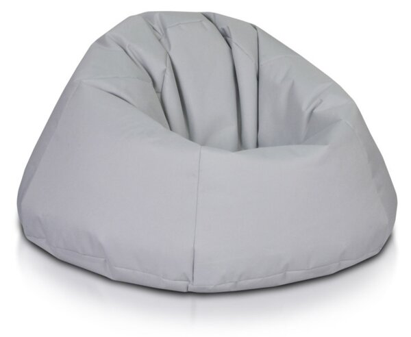 INTERMEDIC SK - Sedací vak Relax 110x70 cm | kreslo na oddych z ekokože alebo polyesteru, 300 l Farba: NC13 - Sivá svetlá (Polyester)