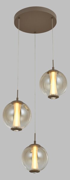 ZÁVESNÉ LED SVIETIDLO, 44/150/44 cm - Interiérové svietidlá