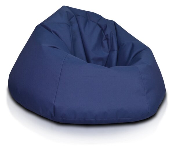 INTERMEDIC SK - Sedací vak Relax 110x70 cm | kreslo na oddych z ekokože alebo polyesteru, 300 l Farba: NC08 - Modrá tmavá (Polyester)