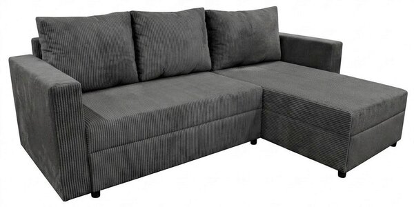ROHOVÁ SEDAČKA, textil, tmavosivá P & B - Sedačky, Online Only