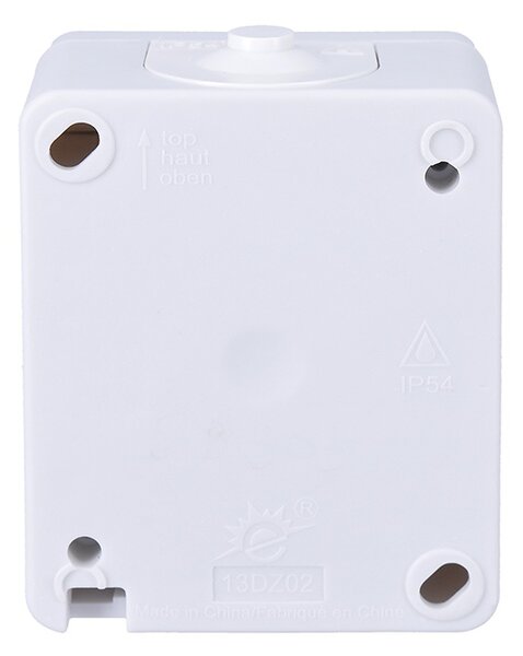 SOLIGHT Vypínač do vlhka IP54, č. 1 jednopólový, sivý