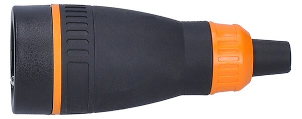 SOLIGHT Zásuvka do vlhka, priama, IP40, čierna-oranžová