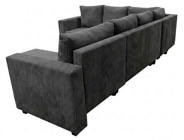 SEDACIA SÚPRAVA, textil, tmavosivá P & B - Sedačky, Online Only