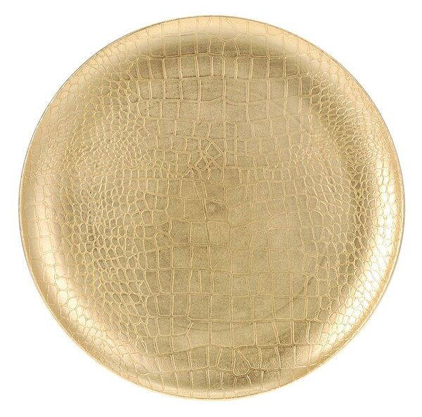 DekorStyle Dekoratívny tanier zlatý