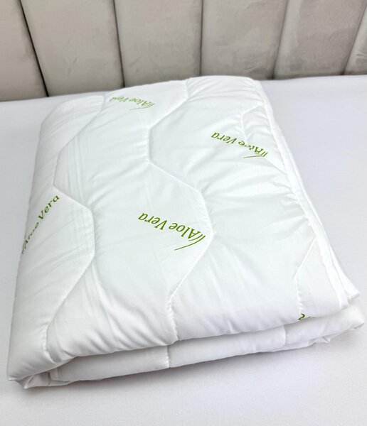 Letný set paplón + vankúš Aloe Vera Green – 100 g/m², mikrovlákno Veľkosť: 90x130/45x65 cm