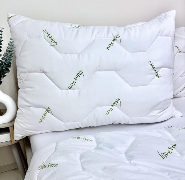 Letný set paplón + vankúš Aloe Vera Green – 100 g/m², mikrovlákno Veľkosť: 90x130/45x65 cm
