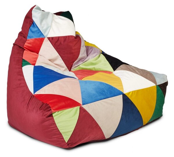Sedací vak Keiko M Mix Magic Velvet Farba: MV2219 - čierna