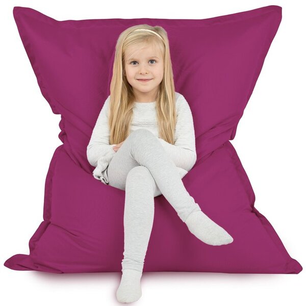 XL vankúš na sedenie – vodeodolný poťah, vhodný na záhradu aj do interiéru Farba: 11.Fuchsia