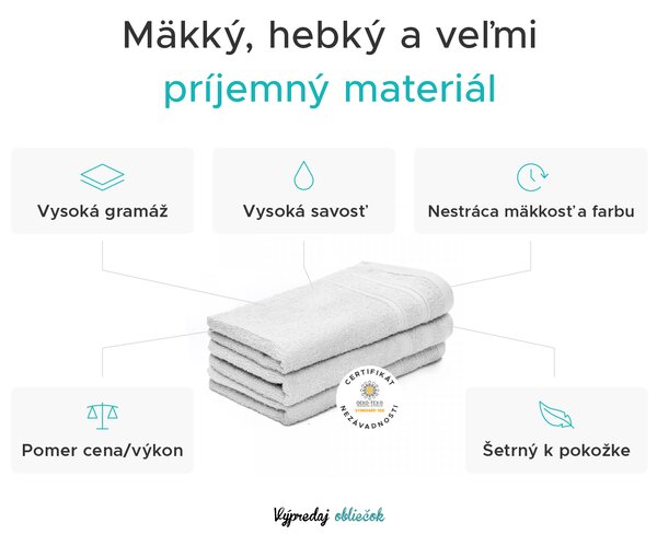 Detský uterák Bella zelený 30x50 cm, 100% bavlna