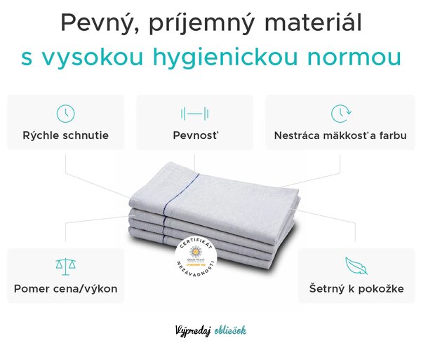 Zdravotnícky uterák MEDI 50 x 100 cm, 100% bavlna