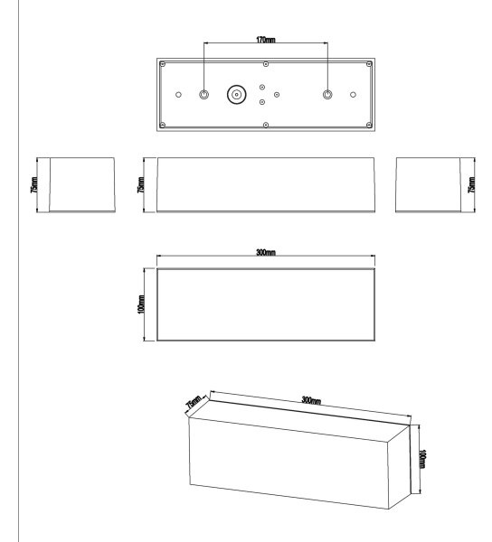 Top Light - LED Kúpeľňové nástenné svietidlo BOXTER LED/12W/230V IP65 4000K