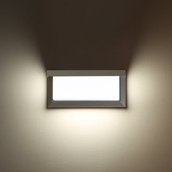 Brilagi - LED Vonkajšie nástenné svietidlo BRICKY LED/12W/230V šedá IP54