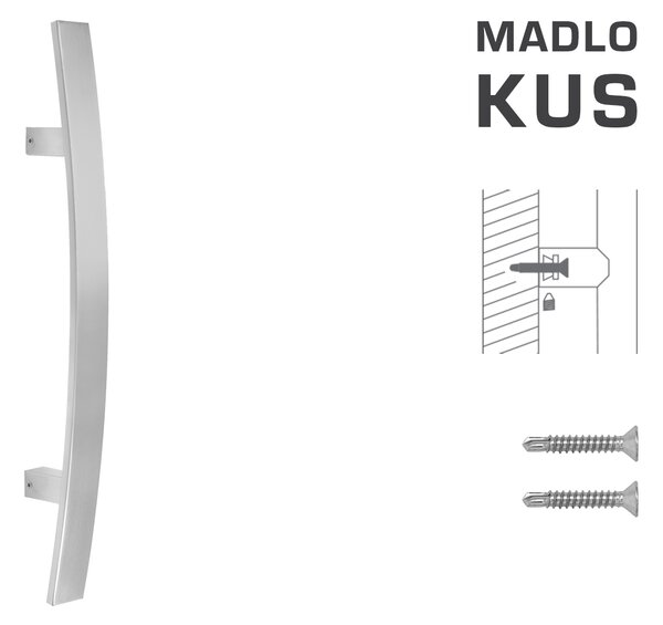 MPkovania FT - MADLO kód K41C 40x10 mm ST ks Rozteč madla: 300 mm, Rozmer profilu madla: 40x10 mm, Dĺžka: 500 mm