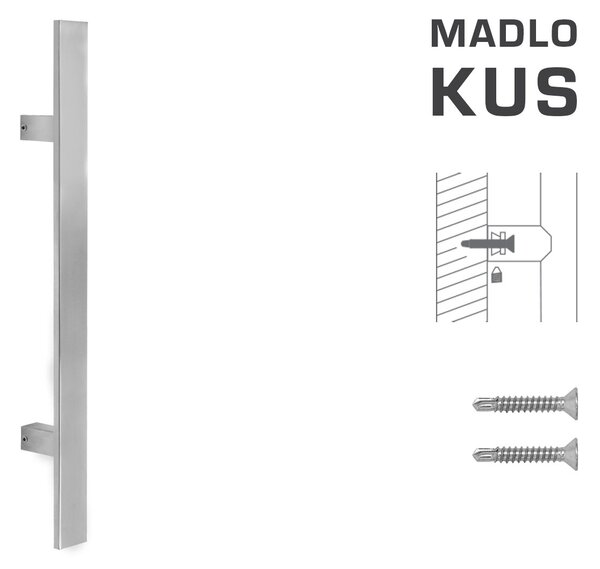 MPkovania FT - MADLO kód K41S 40x10 mm ST ks Rozteč madla: 210 mm, Rozmer profilu madla: 40x10 mm, Dĺžka: 400 mm