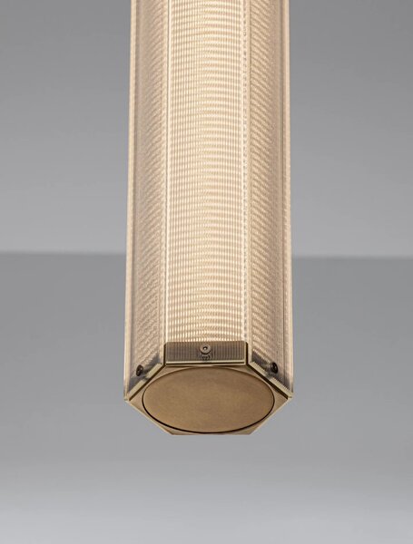 LED moderný luster Essenzo Medená 12W