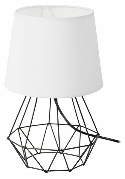 DekorStyle Stolová lampa DIAMENT 2v1- čierna/biela